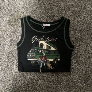 A cropped skeleton&van print (Halloween Edition)